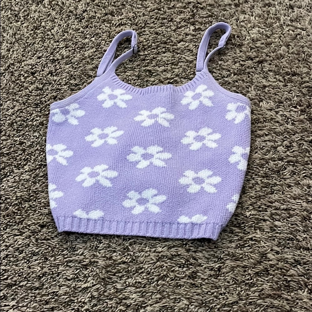 Floral Purple Kids Top